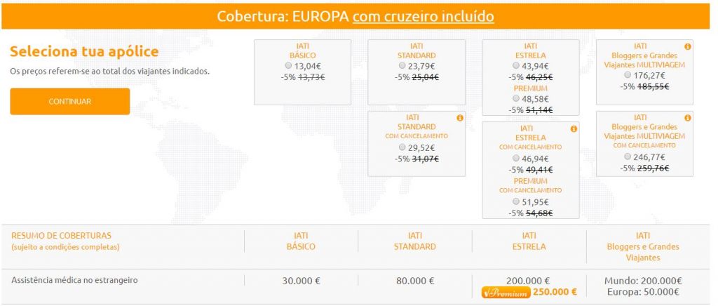 seguro de viagem